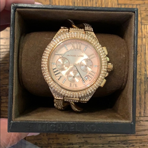 {Michael Kors}MK3196 Camille RoseGold Plated Watch - Picture 4 of 8